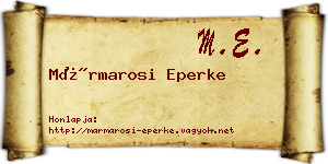 Mármarosi Eperke névjegykártya